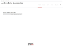 Tablet Screenshot of andrewdaily.com